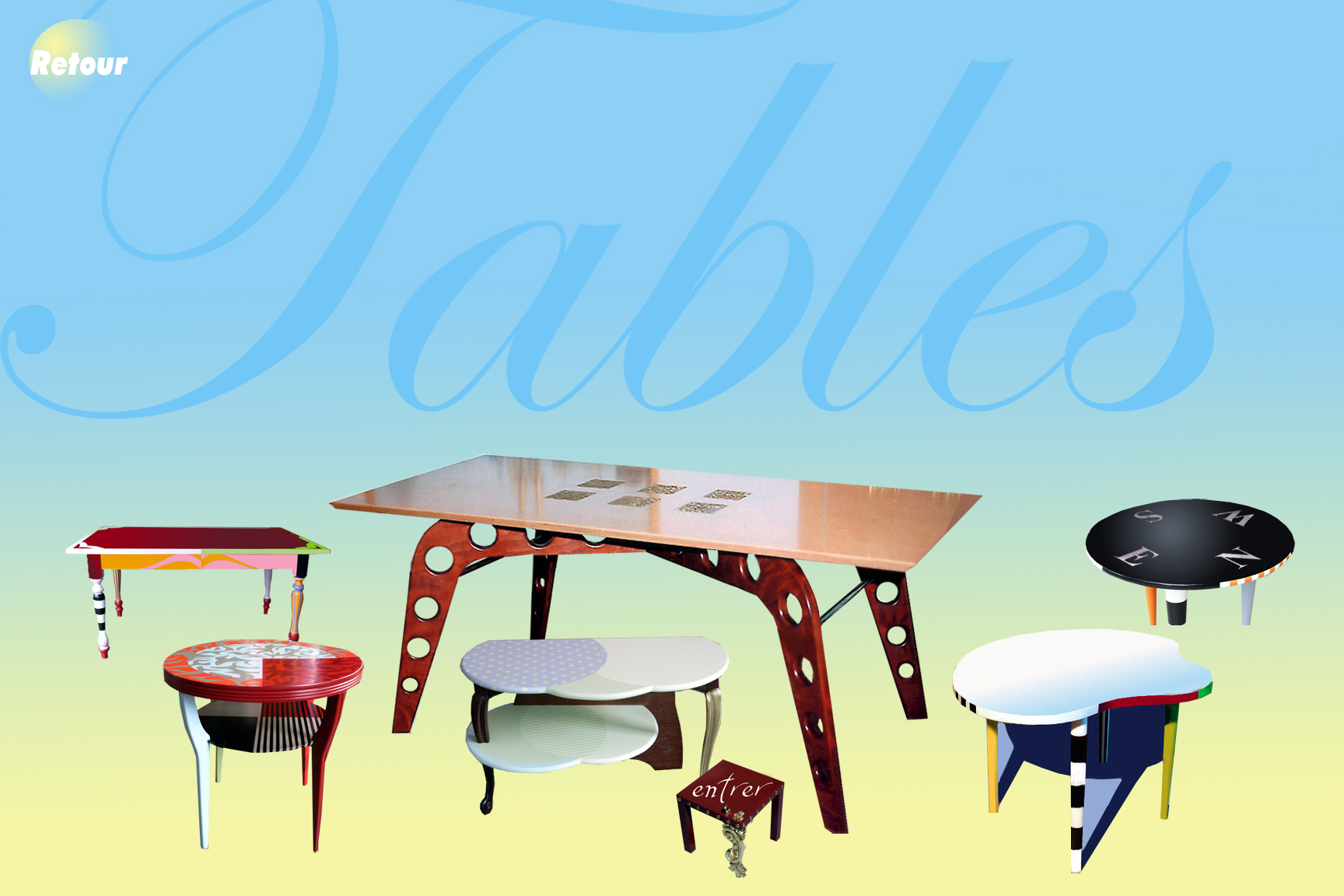 Tables déco - Jean et Christophe