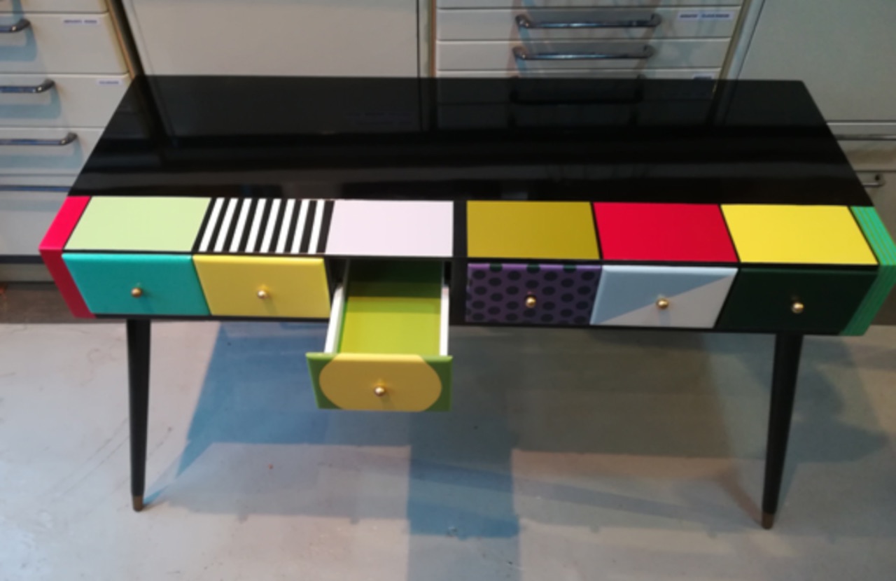 Console basse 6 casiers 